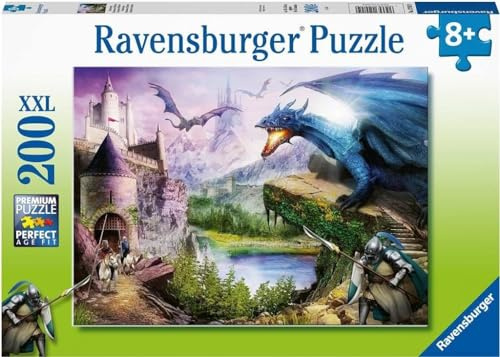 Puzzle Ravensburger - Castel SI Dragoni, 200 piese XXL (12911)