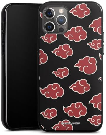 DeinDesign Silikon Hülle kompatibel mit Apple iPhone 12 Pro Case schwarz Handyhülle Offizielles Lizenzprodukt Naruto Shippuden Akatsuki