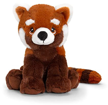 Keel Toys - KEELECO - Peluche Panda Roux 18cm, SE6566, Marron/Blanc