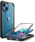 i-Blason Ares Series for iPhone 13 Mini 5G 5.4 inch (2021 Release), Rugged Clear Bumper Case With Built-in Screen Protector (Black)