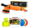 Poliermaschinen Set: ADBL Roller D15125 Exzenter Poliermaschine + Sonax Politurset + Royal Pads Premium Polierpads - Auto Politur, Lack polieren, Kratzer entfernen, Aufbereitung | 8-teilig