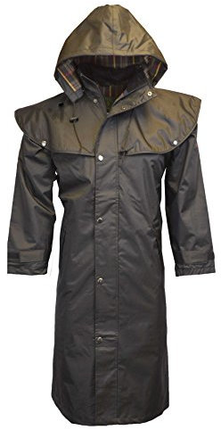 Walker & Hawkes - Outdoor Country Midland Cape with Detachable Hood - Black - 3X-Large