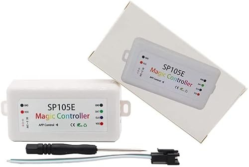 WS2812B WS2811 LED Controller SP105E Bluetooth App Control Anwenden für WS2812 WS2811 SK6812 RGBIC LED Lichter DC5-24V Magic Color