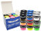 G-Lueck 27x Tennis Overgrips Talent Grip Griffband in umweltfreundlicher Verpackung | 0,50-0,60mm Stärke | Für Squash Badminton Schläger & Golf inkl. Selbstklebendem Abschlußband | sehr griffig (Mix)