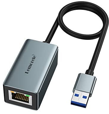 USB Ethernet Adapter, Lemorele USB-A 3.0 auf RJ45 Gigabit Ethernet LAN Netzwerk Adapter Aluminium Gehäuse
