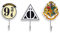 Harry Potter Lot de 3 crochets muraux découpés Motif icônes