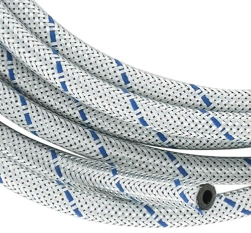 cyclingcolors Durite essence 8mm fil tressé galvanisé et fil bleu haute qualité spéciale hydrocarbure Tuyau Carburant Essence Huile NBR Etanchéité voiture moto tracteur tondeuse scooter (longueur 2m)