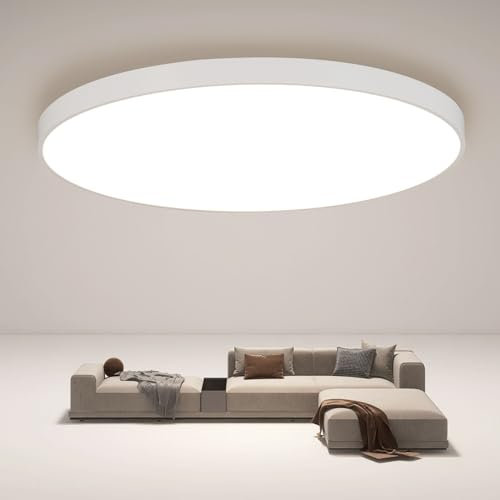 JDONG 54W LED Deckenlampe Runde Deckenleuchte Neutralweiß 4000K Runde Modern Lamp IP44 Wasserdichte ideal für Bad Schlafzimmer Küche Wohnzimmer Flur Balkon Esszimmer