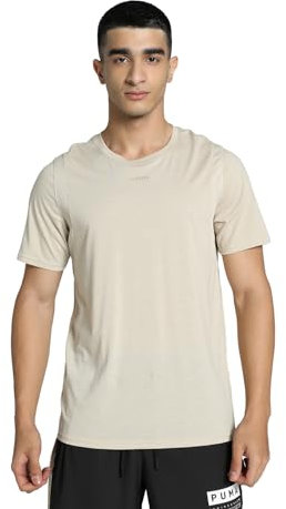 PUMA Unisex Fit Triblend Ultrabreathe Tee T-Shirt, Putty, M