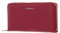 Coccinelle Metallic Soft Wallet Grained Leather Garnet Red