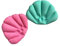 FRCOLOR 2 Pièces Baignoire Oreillers pour La Tête Baignoire Spa Oreiller Gonflable Oreiller De Bain Tapis De Bain pour Baignoire Coquillage Oreiller Oreiller Gonflable Coussin De Bain