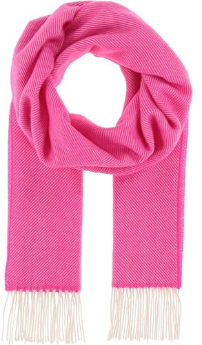 FRAAS Damen-Schal aus Wolle mit Fischgrät-Design - 58 x 200 cm - Perfekt für Herbst und Winter - Sustainability Edition - Made in Germany Diva Pink