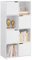 WOLTU Estanteria para Libros de 8 Cubos, Libreria de Cubos de Almacenamiento con Puertas, para Estudio, Dormitorio y Salon, Biblioteca Blanca, 60x30x120 cm, SK039ws