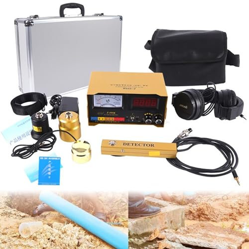 Detector de Fugas de Agua subterránea, Sensor de Fugas de Agua ultrasónico Profesional Detector de Fugas de Agua de tuberías subterráneas para Uso doméstico y Exterior
