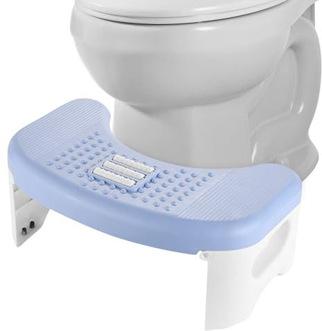Toilettenhocker, WC Hocker Erwachsene Effiziente Darmentleerung durch Hocke - Klappbar Kackhocker Klohocker Tritthocker - Bekämpft Hämorrhoiden, Verstopfung, Blähungen, Reizdarmsyndrom, Blähungen