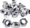 12 Pièces Ecrou M8 Inox A2 V2A Ecrou Inox M8 Ecrou Frein Hexagonal de Blocage en Nylon DIN 985 Écrous Autobloquant Nylstop Boulon Ecrou Filetage Métrique pour Boulon Vis M8 Pliants Armoires Bricolage
