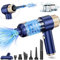Bwaliffury Handstaubsauger Kabellos, 6500Pa Handstaubsauger Akku, 4 in 1 Auto Staubsauger, Nass/Trocken Handsauger, USB aufladbar Leicht Mini Staubsauger für den Auto, Haus, Küche, Tierhaare (Blau)