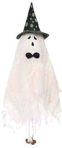 Halloween Dekorationen Weiße Hängende Windspiele Festival Home Party Dekoration Anhänger Mobiler Beistelltisch (Green, A)