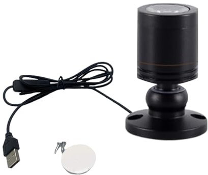 Foco LED Pequeño Interior Regulable - Ajustable Para Exhibición de Arte, Imágenes, Decoración de Paredes, Luz de Acento Para Obras de Arte, Plantas de Interior, Galería