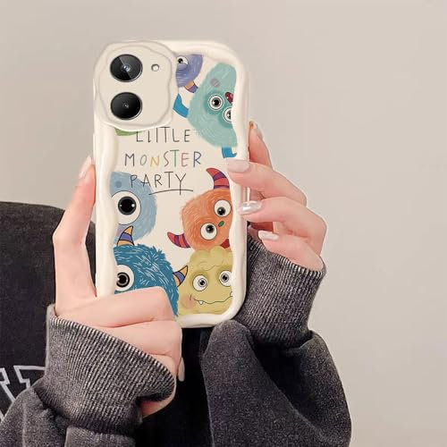 PAIXIKYZ Compatible avec Realme 10 4G/Realme 10 Pro Plus 5G Coque Silicone Souple Design Ondulé Lisse et Crémeux