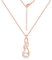 ASH'S CHOICE Rosegold Ketten für Damen, Rosegold Halskette mit Unendlichkeit Anhänger Zirkonia Strass Stein Infinity Anhänger Unendlichkeit Halskette Schmuck Rose gold Ketten Frauen Damen Mama