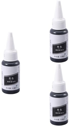 BEBEMOKO 3pièces Colorant Alimentaire Gel Colorant Naturel Noir Pour Gâteaux Macarons Et Fondant Décorations Alimentaires Sécurisées Et