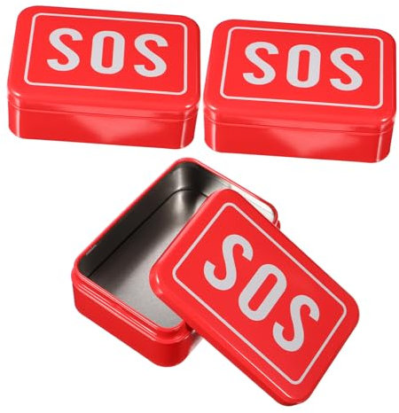 Sosoport Notfall-aufbewahrungsbox-Set – 3-teiliges Outdoor-Hilfe-Set Für Reisebedarf