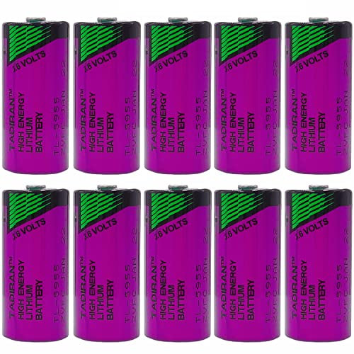 10-Pack TL-5955 Battery 3.6V 2/3AA 1650mAh for Tadiran 3.6 Volt Lithium Battery TL-5955