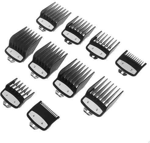 ACETCHS Aufsatz-Kamm-Set für Haarschneidemaschine (kompatibel mit Wahl Magic Clip Haarschneider) 10 Schnittlängen: 1,5 mm, 3 mm, 4,5 mm, 6 mm, 10 mm, 13 mm, 16 mm, 19 mm, 22 mm, 25 mm