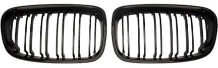 Anteriore Auto Grill Per BMW Serie 1 F20 F21 2011-2014 Griglie Di Ricambio A Doppia Stecca Nere Lucide Per Paraurti Anteriore Auto Griglie A Doppio Rene Griglie Da Corsa Front Grille(Matte Black)