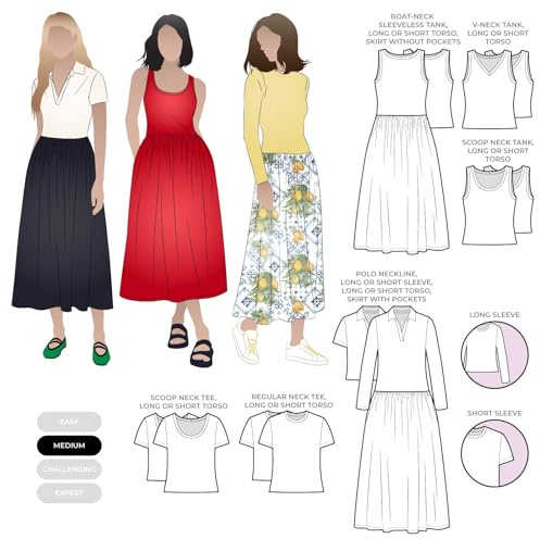 Style Arc Sewing Pattern - Carter Dress (Sizes 18-30)