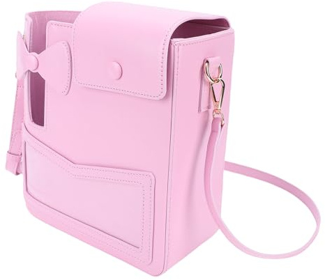 CHICIRIS Tassen Halter Tasche, Stilvolle PU-Leder Tragbare Wasser Tasse Aufbewahrung Tasche für Pendel Reisen, Isolier Futter, Gold-Hardware-Zubehör