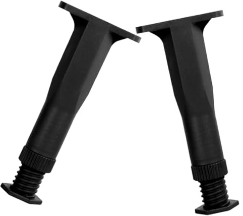 Toddmomy 2 Stück Höhenverstellbare Bettrahmen mittelstützbeine Robuste Ersatz bettfüße für Lattenroste und Möbel Verstellbare Metallstützfüße Geeignet für Bettrahmen Sofa und Schrank Höhe