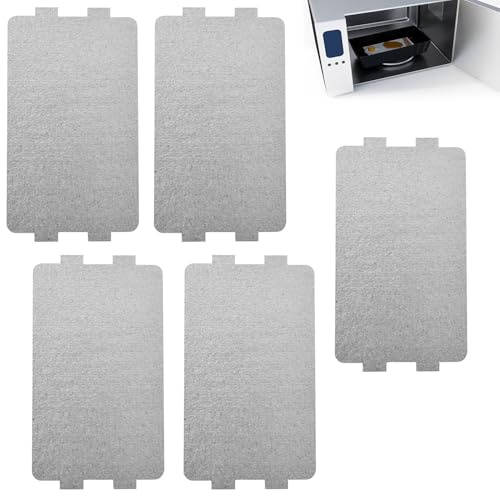 5-Piece Universal Microwave Oven Mica Waveguide Cover Plates for Enhanced Appliance Protection and Efficiency