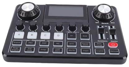 Sxhlseller Komplettes Podcasting-Kit |Kondensatormikrofon in Studioqualität mit LED-Anzeige, Mixer mit Zwei Eingängen und Galgenarm für Streamer, Podcaster, Plug & Play-Setup