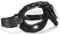 BERTONI Motorradbrille mit Echtes Schwarz Kalbsleder - Stahlrahmen Schultzbrille Helmbrillen - AF191L Bikerbrillen
