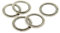 Vintageparts 5 Verbinder Ringe in silberfarben, DIY-Schmuck