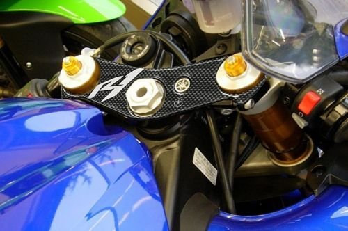 labelbike - Adesivo in Resina gel 3D Moto R 1 Protezione Piastra Forcella compatibile con YAMAHA R1 04-06