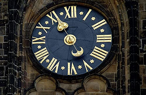 HANSEPUZZLE 64214 - Uhr Puzzle 500 Teile | Gebäude Puzzle mit hochwertiger Puzzle Aufbewahrung: Kartonbox und wiederverschließbarem Beutel | Puzzle-Maße: 46 x 30 cm