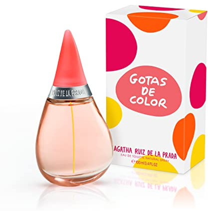 Agatha Ruiz de la Prada Perfumes – Gotas de Color, Eau de Toilette für Damen – Langanhaltend – Verspielter, moderner und junger Duft – Fruchtige und blumige Noten – Ideal für tagsüber – 100 ml