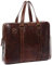 SID & VAIN Laptop Bag Maguire Medium Business Shoulder Bag Real Leather 15,4 Laptop Briefcase Leather Bag Women Men Unisex Brown