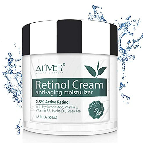 Crema Retinolo per Viso, IFUDOIT Crema Idratante Viso con 2,5% di Retinolo, Acido Ialuronico, Crema Antirughe Giorno e Notte per Donne e Uomini, per Tutti i Tipi di Pelle