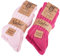 BRUBAKER 4 Paar Alpaka Socken mit Alpakawolle - Wintersocken Set für Damen und Herren - Pink Rosa - Größe 39-42