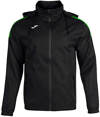 Joma Veste Coupe Vent Trivor, Unisex, schwarz/neongrün, XXXL