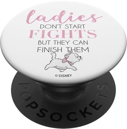 Disney The Aristocats Ladies Don't Start Fights PopSockets Adhesive PopGrip