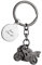 Amikado - Porte-clés Moto gravée avec Un prénom, Un nom ou Un Message (Noir) Porte Clef personnalisable - Meilleure Papa - Idée Cadeau Personnalisé Message - Idée Cadeau Fête des Peres