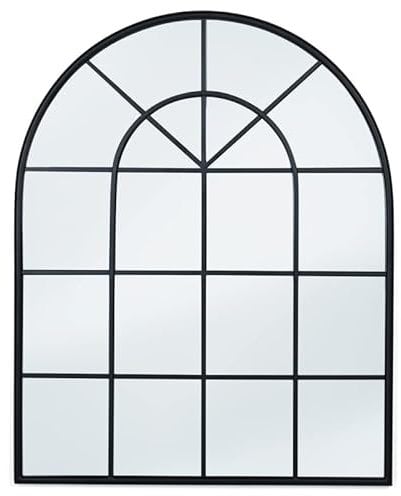 IDMarket – Espejo de cristal con arco de diseño industrial 80 x 100 cm