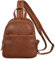 STILORD 'Rey' 2-in-1 Crossbody Rucksack Leder Damen Klein Sling Bag Rucksacktasche Frauen Mini Crossover Bag Ledertasche elegant Daypack Vintage Womens Backpack Echtleder, Farbe:toretto - dunkelbraun