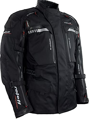 ROLEFF Enduro- Jacke mit Protektoren |Enduro MX | Offroad Jacke |Motorradjacke | Klimamembrane | Belüftung