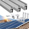 Solarmodul Halterung Ziegeldach Befestigungssystem, Alu Solarpanel Halterung Dachhaken Aluprofil Photovoltaik Montageset für 2 Module, Balkonkraftwerk Halterung Ziegeldach für Module 40MM Dicke